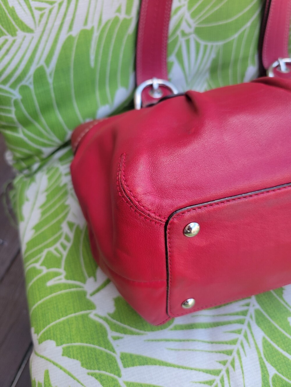 Vintage Coach Soho Pleated Leather Shoulder Bag - Picture 10 of 14